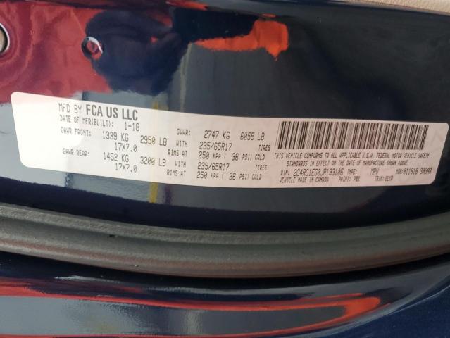 2C4RC1EG0JR193106 - 2018 CHRYSLER PACIFICA TOURING L PLUS BLUE photo 13