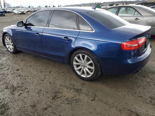 WAUFFAFLXDA184165 - 2013 AUDI A4 PREMIUM PLUS BLUE photo 2