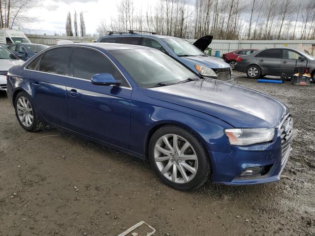 WAUFFAFLXDA184165 - 2013 AUDI A4 PREMIUM PLUS BLUE photo 4