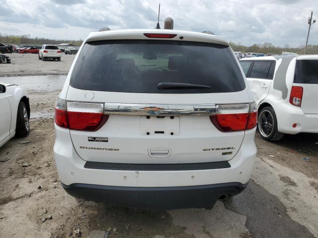 1C4RDHEG2DC570781 - 2013 DODGE DURANGO CITADEL WHITE photo 6