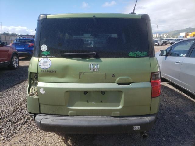 5J6YH28766L012972 - 2006 HONDA ELEMENT EX GREEN photo 6