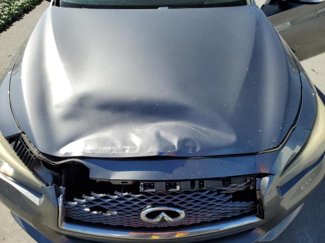 JN1BV7AP0EM671797 - 2014 INFINITI Q50 BASE GRAY photo 11