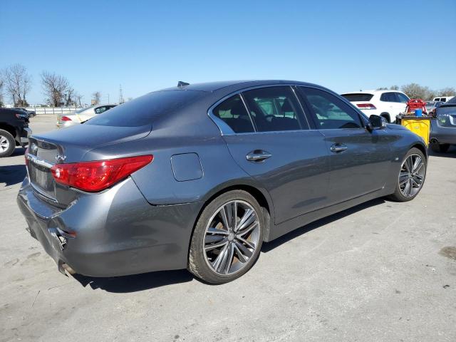 JN1BV7AP0EM671797 - 2014 INFINITI Q50 BASE GRAY photo 3