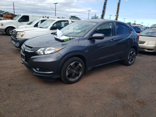 3CZRU6H57JM731693 - 2018 HONDA HR-V EX GRAY photo 1