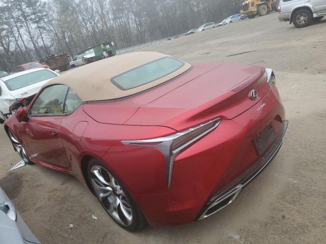 JTHKPAAY5MA103377 - 2021 LEXUS LC 500 RED photo 2