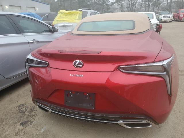 JTHKPAAY5MA103377 - 2021 LEXUS LC 500 RED photo 6