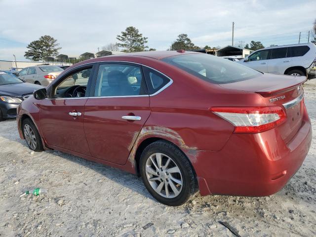 3N1AB7APXFY349073 - 2015 NISSAN SENTRA S RED photo 2