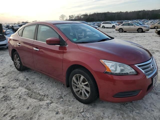 3N1AB7APXFY349073 - 2015 NISSAN SENTRA S RED photo 4