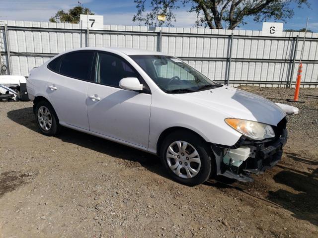 KMHDU4AD8AU856067 - 2010 HYUNDAI ELANTRA BLUE WHITE photo 4