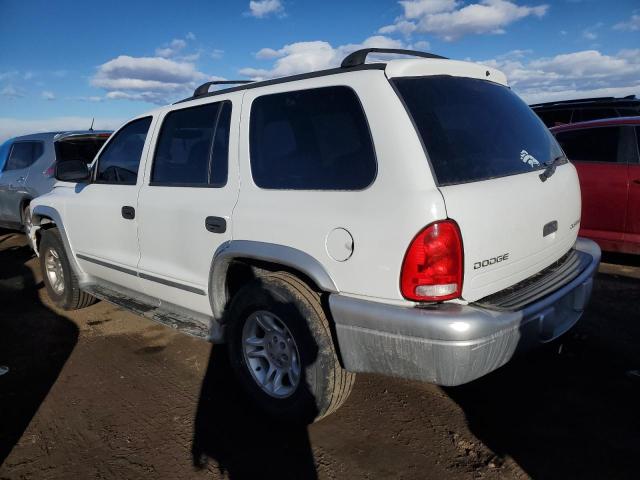 1B4HS58Z02F215193 - 2002 DODGE DURANGO SLT PLUS WHITE photo 2