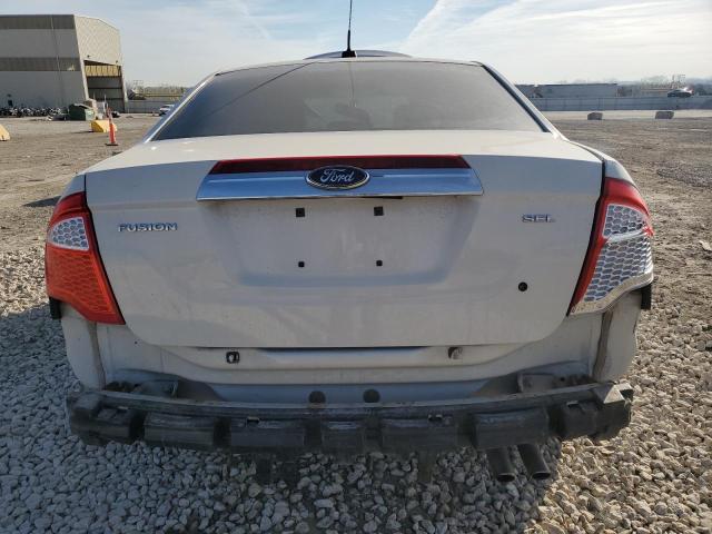 3FAHP0JA1CR290264 - 2012 FORD FUSION SEL WHITE photo 6