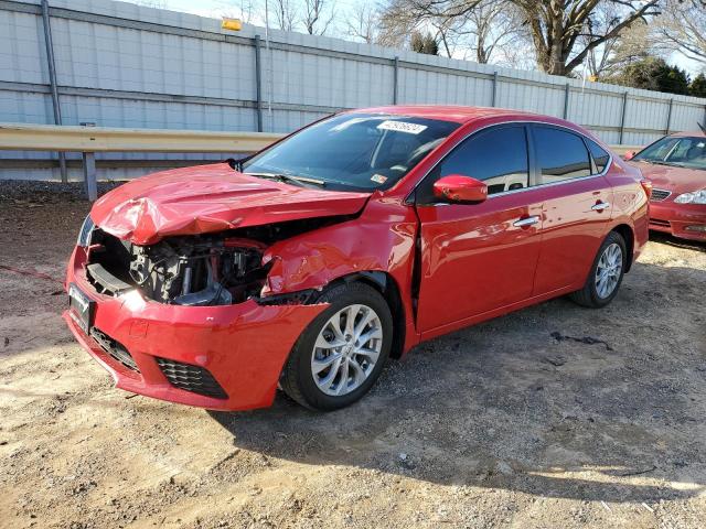 3N1AB7AP3KY231330 - 2019 NISSAN SENTRA S RED photo 1