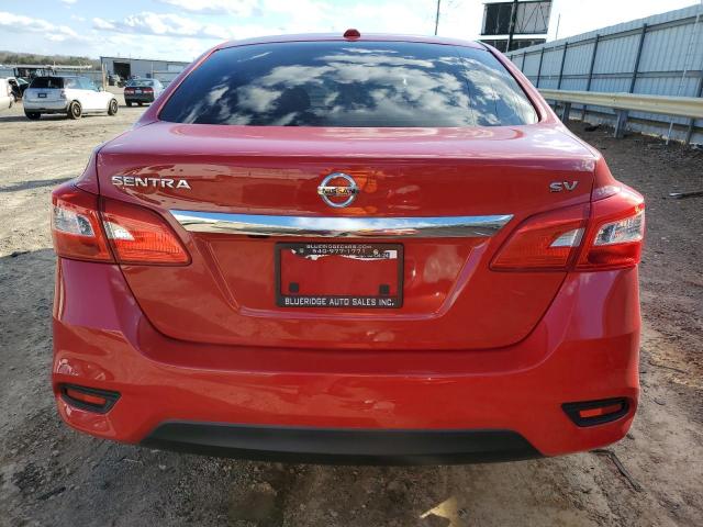 3N1AB7AP3KY231330 - 2019 NISSAN SENTRA S RED photo 6