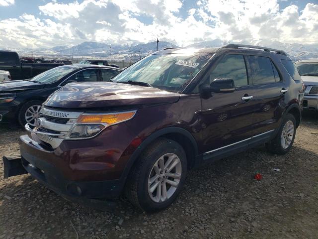 1FMHK8D8XCGA69068 - 2012 FORD EXPLORER XLT MAROON photo 1