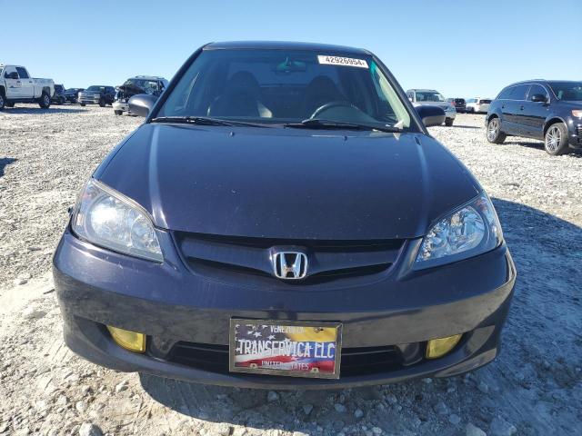 2HGES15564H507966 - 2004 HONDA CIVIC LX BLUE photo 5