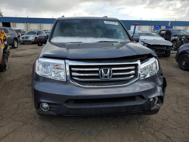 5FNYF4H5XEB016711 - 2014 HONDA PILOT EXL GRAY photo 5