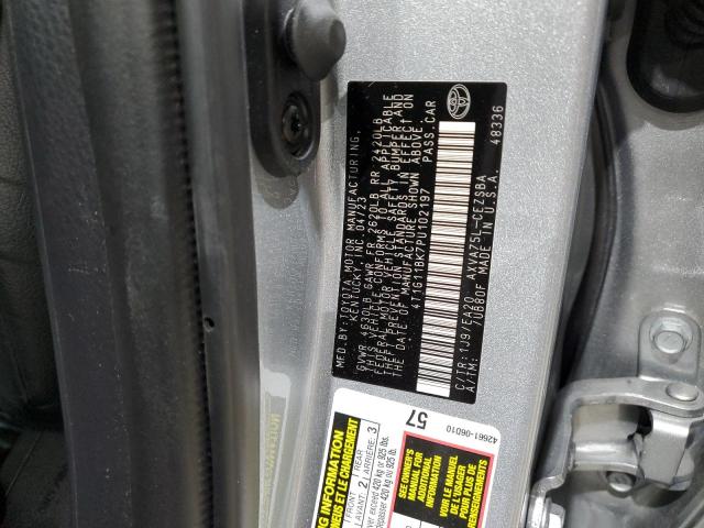 4T1G11BK7PU102197 - 2023 TOYOTA CAMRY SE NIGHT SHADE SILVER photo 12