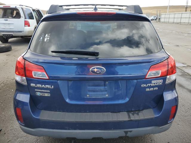 4S4BRDKC4B2339912 - 2011 SUBARU OUTBACK 3.6R LIMITED BLUE photo 6