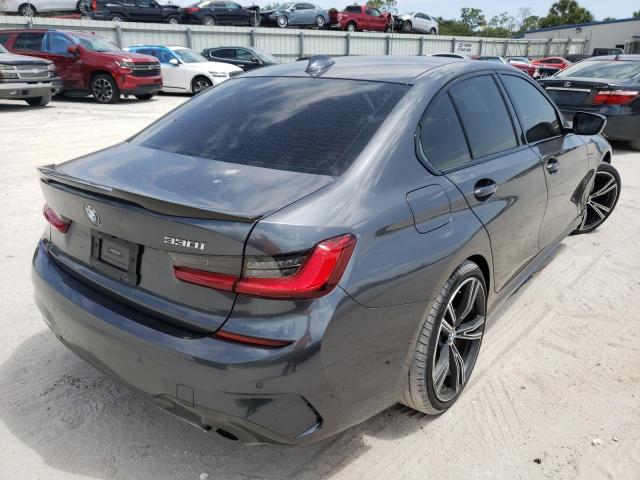 3MW5R1J06M8B50445 - 2021 BMW 330I GRAY photo 4