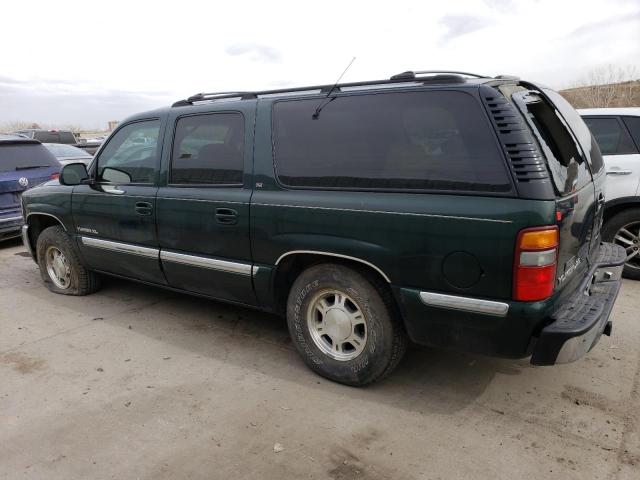 1GKFK16T81J213208 - 2001 GMC YUKON XL K1500 GREEN photo 2