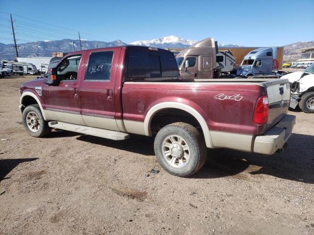 1FTSW2BR4AEA09755 - 2010 FORD F250 SUPER DUTY RED photo 2