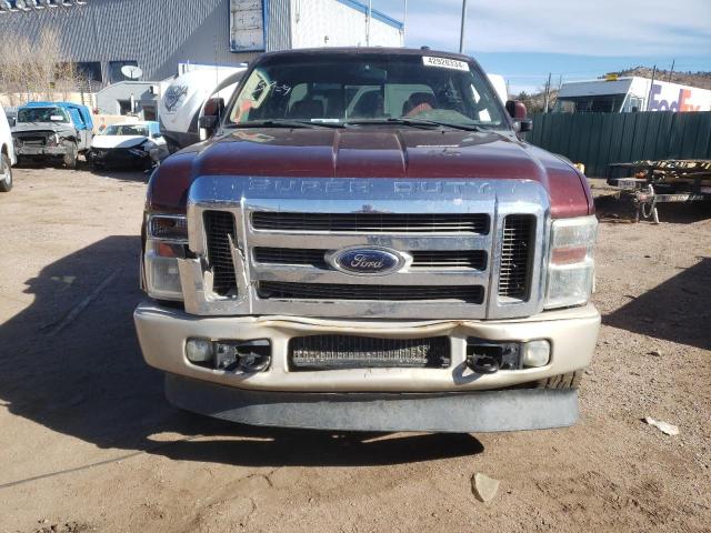 1FTSW2BR4AEA09755 - 2010 FORD F250 SUPER DUTY RED photo 5