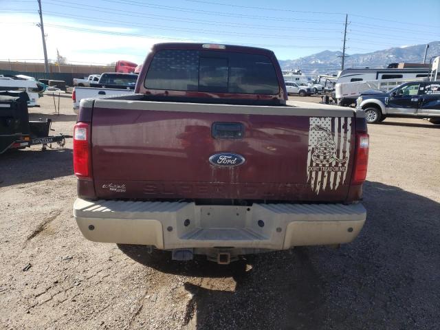 1FTSW2BR4AEA09755 - 2010 FORD F250 SUPER DUTY RED photo 6