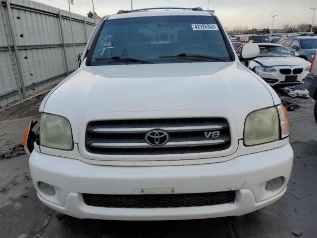 5TDBT48A74S208786 - 2004 TOYOTA SEQUOIA LIMITED WHITE photo 5