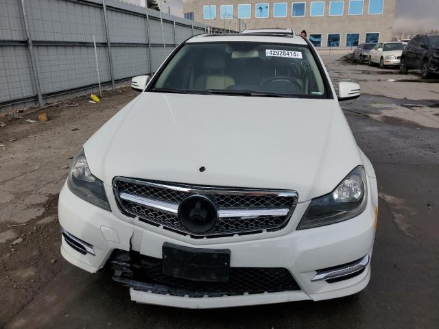 WDDGF8BB8CR196379 - 2012 MERCEDES-BENZ C 300 4MATIC WHITE photo 5