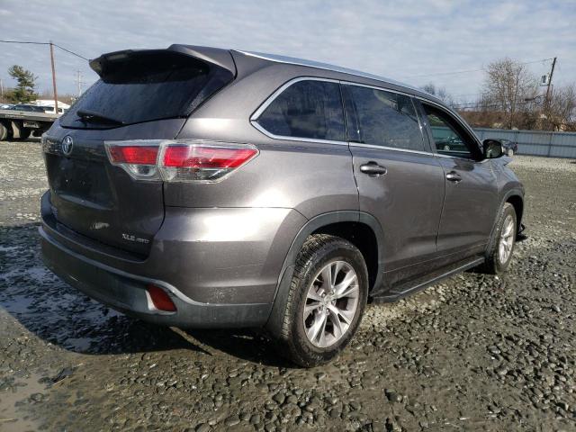 5TDJKRFH0FS142371 - 2015 TOYOTA HIGHLANDER XLE 灰色 照片 3
