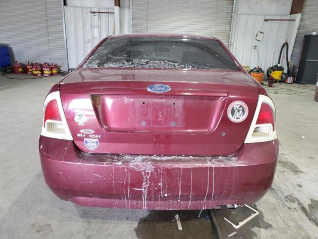 3FAFP06Z36R240623 - 2006 FORD FUSION S BURGUNDY photo 6