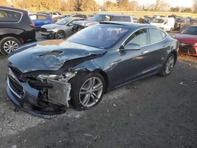 5YJSA1H18EFP32099 - 2014 TESLA MODEL S GRAY photo 1