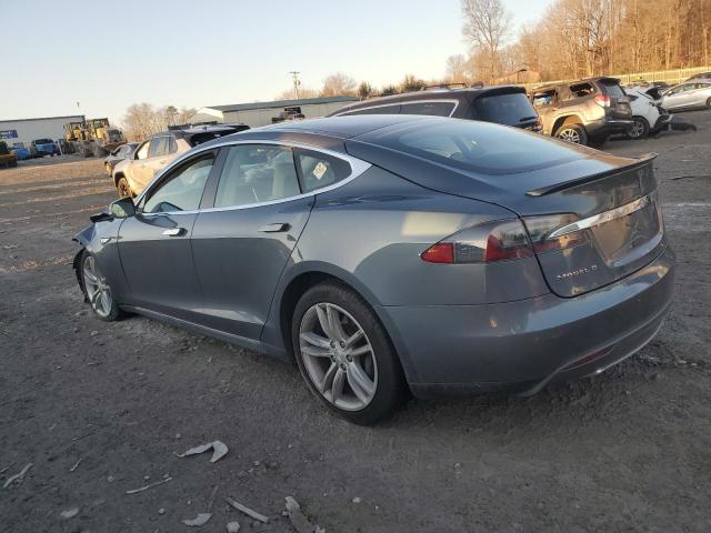 5YJSA1H18EFP32099 - 2014 TESLA MODEL S GRAY photo 2
