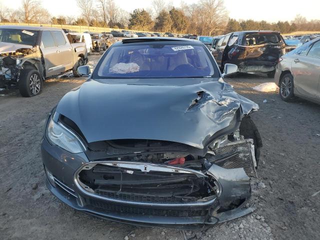 5YJSA1H18EFP32099 - 2014 TESLA MODEL S GRAY photo 5