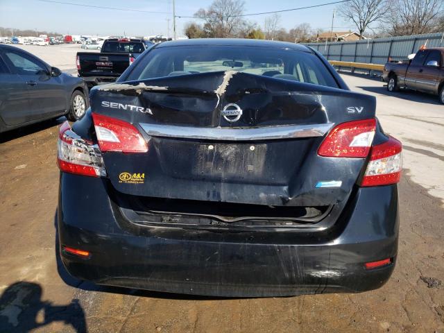 3N1AB7AP6DL734110 - 2013 NISSAN SENTRA S BLACK photo 6