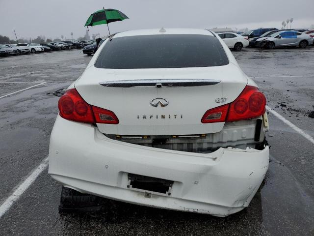 JN1CV6AP0DM713026 - 2013 INFINITI G37 BASE WHITE photo 6