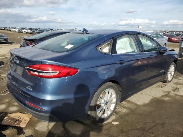 3FA6P0LU6KR201706 - 2019 FORD FUSION SE BLUE photo 3