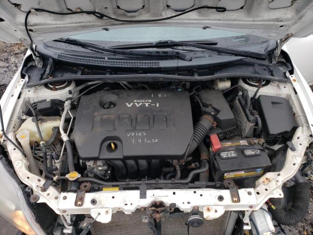2T1BU4EE6AC491738 - 2010 TOYOTA COROLLA BASE WHITE photo 11
