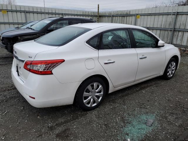 3N1AB7AP7FL655452 - 2015 NISSAN SENTRA S WHITE photo 3