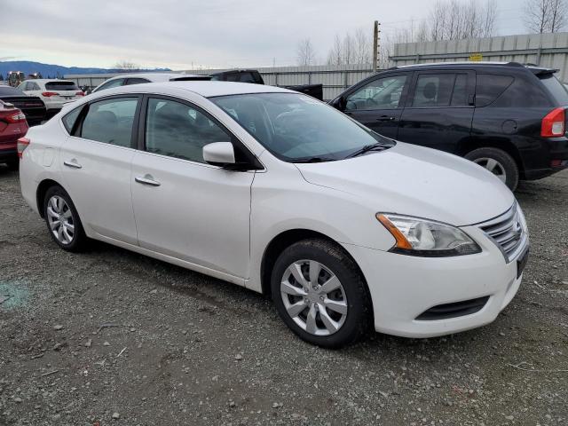 3N1AB7AP7FL655452 - 2015 NISSAN SENTRA S WHITE photo 4