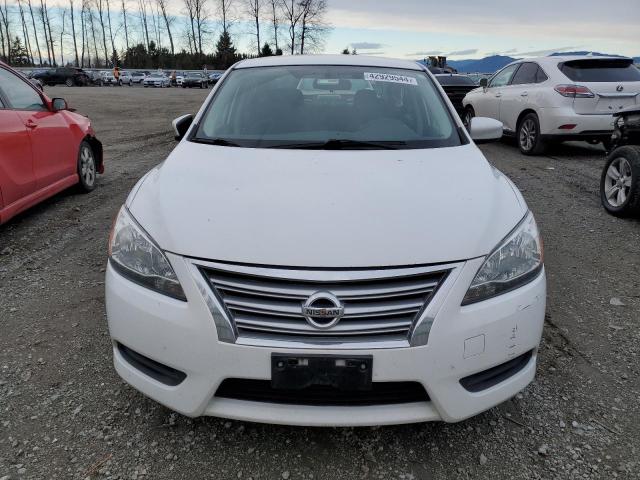 3N1AB7AP7FL655452 - 2015 NISSAN SENTRA S WHITE photo 5