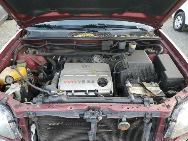 JTEEP21A940054645 - 2004 TOYOTA HIGHLANDER RED photo 12