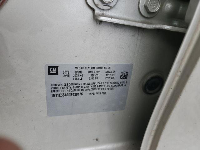 1G11E5SA0GF138176 - 2016 CHEVROLET MALIBU LIM LTZ 奶油色 照片 12