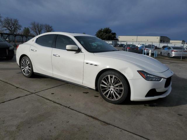 ZAM57XSA0F1152536 - 2015 MASERATI GHIBLI WHITE photo 4