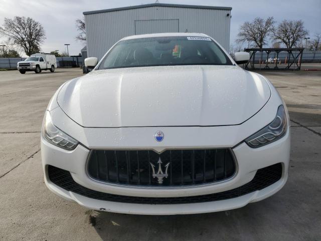 ZAM57XSA0F1152536 - 2015 MASERATI GHIBLI WHITE photo 5