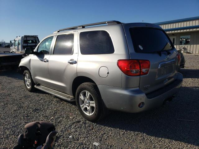 5TDZY68A08S013128 - 2008 TOYOTA SEQUOIA LIMITED SILVER photo 2