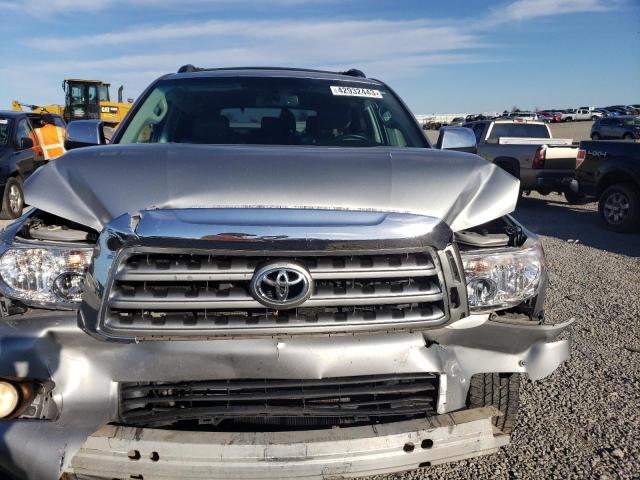5TDZY68A08S013128 - 2008 TOYOTA SEQUOIA LIMITED SILVER photo 5
