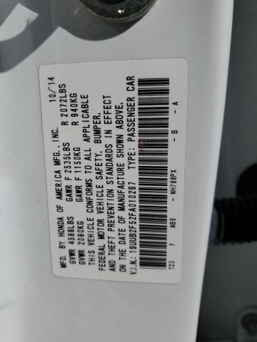 19UUB2F52FA010267 - 2015 ACURA TLX TECH WHITE photo 12