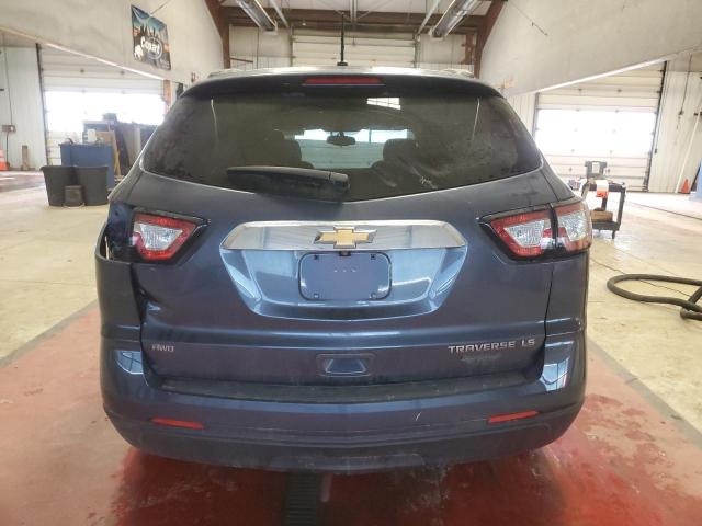 1GNKVFED1EJ213959 - 2014 CHEVROLET TRAVERSE LS BLUE photo 6