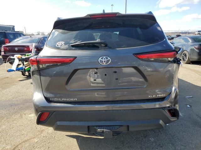 5TDHZRBH9MS150661 - 2021 TOYOTA HIGHLANDER XLE GRAY photo 6